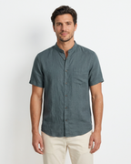 Marine Mao Shirt - Marine Teal