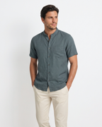 Marine Mao Shirt - Marine Teal