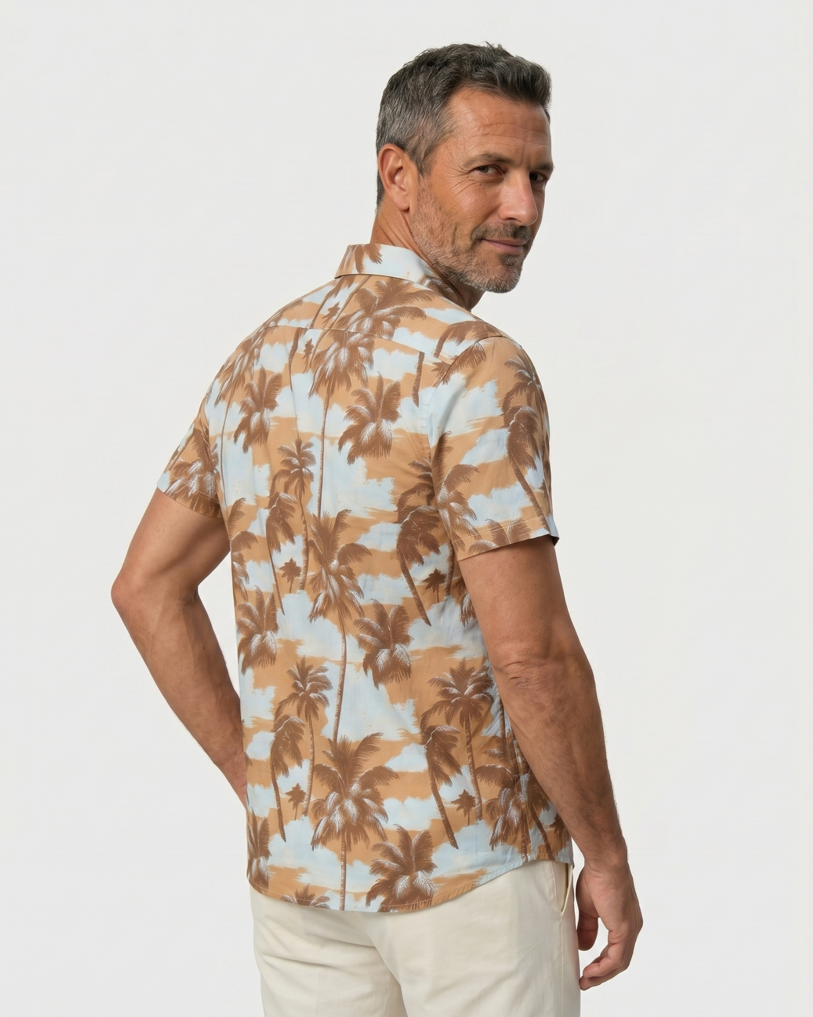 Acapulco Resort Shirt - Sunset Palm