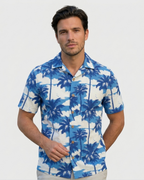 Acapulco Resort Shirt - Azure Palm
