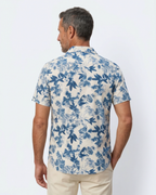 Azzurro Botanical Shirt - Azurro Blue