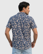 Monochrome Jungle Shirt -Navy Jungle