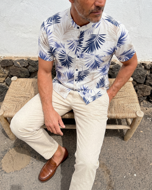 Camisa Palma Mao - Pizarra Nocturna