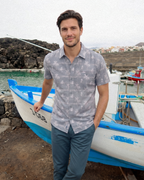 Camisa Sahara Palm - Oasis Azul