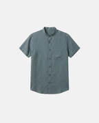 Marine Mao Shirt - Marine Teal