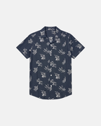 Deep Leaf Shirt - Deep Navy Leaf